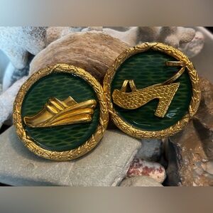 Vintage Ferragamo clip earrings